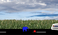 Deze olifant is ontsnapt uit zijn kooi en reist de hele wereld over. Per level moet hij allerlei objecten ontwijken, anders moet hij terug de gevangenis in.