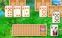 Probeer in deze variant van Solitaire de 2 kastelen vrij te spelen. Dit doe je door alle kaarten weg te spelen die op het speelveld liggen.
