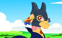Kleed deze giraffe leuk aan.