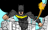 Kleur Batman leuk in.