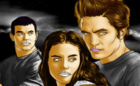Pinta os personagens de Crep�sculo o melhor que puderes