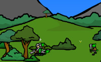 Com a ajuda do teu ex�rcito tenta derrotar todos os Orcs que encontras pelo caminho. Tenta conquistar todo o territ�rio.