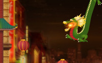 Chinees Nieuwjaar draait om geluk, lantaarns, vuurwerk en vuurspuwende draken. Probeer zoveel mogelijk lantaarns neer te schieten.