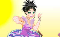 Veste esta bailarina para a sua pr�xima actua��o.