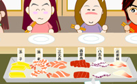 Trabalhas num bar sushi e tens de servir aos teus clientes o melhor sushi!