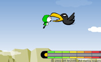 Spring van wolk naar wolk zonder de vogel te raken!