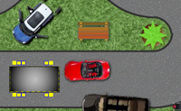 Tenta parquear o carro no parque apropriado o mais r�pido poss�vel. Cuidado para n�o atingires os outros ve�culos.
