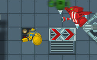 Neste jogo controlas um robot, cujo objectivo � ganhar ao outro jogador controlado pelo computador. Primeiro tens de escolher um robot para ti; h� um total de 4 robots diferentes para escolheres. Antes da corrida, podes ter umas aulas de treino primeiro, permitindo que aprendas os truques e a maneira correcta de jogar. Ent�o escolhe o teu robot, apanha as faixas, compra actualiza��es e vai correr!