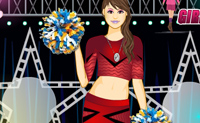 Neste jogo de vestir tens duas op��es: reformar e vestir. Na parte de reformar podes mudar o estilo de penteado, maquilhagem, cabelo e cor da boca desta linda rapariga da claque. Na parte de vestir podes mudar o vestido!