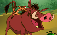 In dit spel is het de bedoeling dat je een serie van 3 of meer kevers van dezelfde kleur maakt, zodat deze vervolgens verdwijnen. Als een kever Timons en Pumbaa's cirkel in vliegt, is het spel voorbij! Om naar het volgende level te komen, moet je alle superkevers aan de buitenkant van de groep uitschakelen met een kever van dezelfde kleur. Tip: je hoeft niet alle kevers uit te schakelen. Probeer je er een weg doorheen te banen om bij de superkevers uit te komen. Regenboogkevers kunnen de kleur aannemen van iedere kever die ze raakt; elektrische kevers zorgen ervoor dat de zwerm enkele seconden sneller beweegt; vrieskevers leggen de zwerm enkele seconden stil.