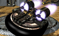 Jij bestuurt een hovercraft gevuld met bommen, raketten en zware wapens. Je doel is om de vijandige schepen op de kaart te vernietigen. Pas op dat je wapen niet oververhit raakt! Vernietig alle gevechtskoepels van het level en ga dan naar het heliplatform om het level te voltooien. Sommige poorten kun je openen met schakelaars op de grond. Je kan de vijandige helikopter niet vernietigen.