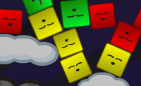 Clica em todos os blocos mas tem cuidado para que n�o acordem! Podes apenas clicar nos blocos das cores mostradas abaixo. Mant�m a barra de vida cheia, porque perdes logo que esteja consumida.
