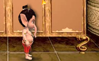 Help Balganesh om modaks te verzamelen. Dit zijn de gele, zoete koekjes die van de schaal boven hem vallen. Alle modaks die hij niet heeft opgevangen, worden opgeteld onder 'Missed Modaks' onderaan. Het vangen van muizen levert bonussen op.