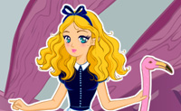 Alice wil, voordat ze naar Wonderland gaat, natuurlijk wel de mooiste kleren aan. Help jij haar hiermee?