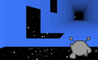 Ajuda este pequeno alien�gena a correr o mais r�pido poss�vel atrav�s deste t�nel espacial, sem cair nas brechas. Este jogo tem 3 modos: o modo Avan�ado, o modo Infinito e o modo de Edi��o.
