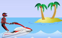 Help deze jetski�r om zoveel mogelijk sterren te verzamelen en om over obstakels heen te springen. Druk op de spatiebalk wanneer je op het hoogste punt van de helling bent om een supersprong uit te voeren!