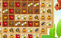 In dit spel is het de bedoeling dat je series van 3 of meer insecten van dezelfde soort maakt, door de vlakjes te verwisselen.