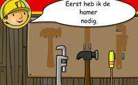 In dit spelletje help je Bob om zijn gereedschapsschuur op te ruimen. Hij is vandaag zo druk geweest, dat hij er niet aan is toegekomen om zijn gereedschap op te ruimen. Sleep het gereedschap terug naar de plek die Bob aangeeft.
