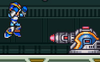 Probeer met Megaman door de levels te gaan en versla de vijanden. Op het eind kom je Zero tegen, die je uitdaagt. Ga je de uitdaging aan?