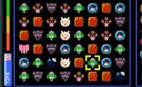 In Jamble Legends kan je 4 spellen kiezen: Jamble Jewels, Juicy Jamble, Classic Jamble en Cryptic Jamble. Maak series van 3 identieke voorwerpen, zodat ze uit het veld verdwijnen.
