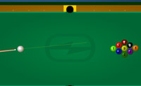 Speel een potje pool tegen de computer. Probeer zo veel mogelijk punten te scoren om te winnen van de computer.