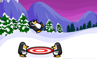 Os pinguins est�o a organizar uma festa na piscina e toda a gente est� convidada. A prancha de saltos est� um pouco molhada e tens de ajudar toda a gente garantindo que aterram na piscina! Apanha e tira os animais � medida que caem.
