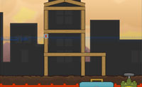 In dit spel is het de bedoeling dat je de geraamtes van deze gebouwen laat instorten tot onder de blauwe streep. Dit doe je door er dynamiet in te plaatsen en te laten ontploffen door op 'boom' te klikken.