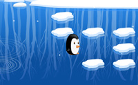 O doce pequeno pinguim perdeu-se. Ajuda-o a voltar ao seu lugar saltando de um bloco de gelo para outro, na sequ�ncia certa. 