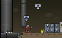 Ajuda o ca�ador de recompensas Scratch a perseguir o Dr. Grimalkin, o dono de uma f�brica onde perigosos robots s�o constru�dos.