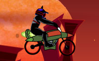 Monta a tua bicicleta TT atrav�s desta caprichosa e montanhosa paisagem de Lua e tenta faz�-lo o mais r�pido poss�vel.