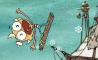 Ajuda o Flapjack a fazer destas f�rias de snowboard um grande sucesso! Faz tantas acrobacias quanto poss�vel: quantas mais piruetas fizeres, mais r�pido te tornas e mais tempo ganhas.