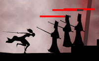 Um �pico jogo de samurais, no qual ajudas o samurai Eivana a destronar o rei em 20 n�veis cheios de ac��o.