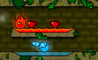 Zorg dat water en vuur elkaar niet raken in de Oerwoudtempel! Per level heb je verschillende doelen. Er zijn levels waarin je zo snel mogelijk bij de uitgang moet zien te komen en alle diamanten moet verzamelen. In een ander level moeten de vuurjongen en het watermeisje op zoek naar de groene diamant. En in nog een ander level is het helemaal donker, waardoor het heel lastig is om de vuurjongen en het watermeisje veilig te laten bewegen. Kijk uit voor de zwarte olie: deze doodt zowel de vuurjongen als het watermeisje. Een spel vol leuke uitdagingen, waar je niet op uitgekeken raakt. Probeer de highscores te verslaan!