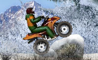 Rijd met je quad over het steeds moeilijker wordende sneeuwparcours. Onderweg kan je punten halen.