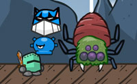Jij bent ridder Chibi. Het dorp dat jij moet ontzetten wordt bedreigd door een drietal monsters. Om ze te verslaan, moet je tegen allerlei monsters vechten en de gevluchte tovenaars vinden. Elke keer als je er een vindt, krijg je als beloning een nuttige toverspreuk. En telkens als je genoeg punten hebt verzameld met het doden van monsters, mag jij je harnas, aanvals- of toverkracht verbeteren. Veel plezier!