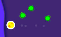 Je bent een amoebe! Eet alle gele celletjes op om te groeien, maar laat je niet raken door de groene en blauwe virussen, want dan ga je uiteindelijk dood. Er zijn ook power-ups, waarmee je zelf weer krimpt of de virussen tijdelijk verlamt, vertraagt of zelfs dood maakt. Veel plezier!