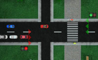 Controla os sem�foros clicando nas luzes deles. Deixa o n�mero requerido de carros passar e garante que n�o acontecem acidentes. Podes tamb�m clicar nos carros para controlar a sua velocidade. Boa sorte!