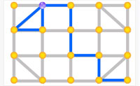 Desenha a estrutura que v�s ligando os pontos amarelos. Pensa cuidadosamente, pois o teu tempo � limitado e podes desenhar cada linha apenas uma vez. Boa sorte!