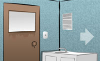 Je komt bij in een vreemde badkamer en weet niet meer wie je bent. Ontsnap uit de badkamer en ontrafel het geheim van wie jij bent.