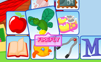 In dit spel moet je een aantal raadsels oplossen door op het pictogram te klikken dat het antwoord uitdrukt. Alle vragen worden in het Engels gesteld.