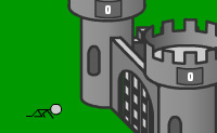 Leuk spel, verdedig je kasteel door de omhoog lopende poppetjes dood te maken. 