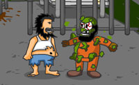 Hobo acabou na pris�o por se portar t�o mal. Ele est� numa pris�o muito suja e Hobo n�o est� feliz. Assim ele come�a um motim na pris�o. Apanha coisas para atirar aos outros e tenta obter uma arma para atirar numa luta com o guarda da pris�o. Foge da pris�o e s� finalmente livre! Boa sorte!