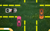 Zorg ervoor dat er genoeg auto's naar de andere kant van het veld komen voor de tijd om is. Klik op een auto om hem van snelheid te laten veranderen.