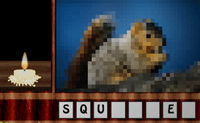 Dit spel lijkt net op galgje, maar nu moet je de naam raden van het dier op de wazige foto. Klik op de letters onder de foto om de naam van het dier te spellen. Als je op een verkeerde letter klikt, brandt de kaars aan de linker kant sneller op. Alle dierennamen zijn in het Engels.