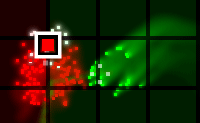 Op jouw basis worden pixels gemaakt. Deze pixels stuur je vervolgens op pad om vijandige bases te omsingelen en vervolgens te vernietigen.