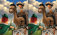 Ao descobrires as diferen�as nas imagens desta hist�ria de Robin dos Bosques, passo a passo chegas mais perto ao fim da hist�ria! Tens de descobrir o caminho correcto, contudo.