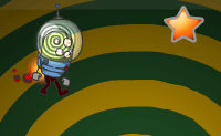 Dit Alien Joe-spel telt 7 levels. Help deze alien met zijn groene hoofd en ontelbare ogen om van platform naar platform te springen en zorg ervoor dat hij niet uit het scherm verdwijnt. Voor ieder platform dat hij bereikt, krijgt hij 500 punten. Verzamel vallende sterren om zo nog veel meer sterren te kunnen pakken. Probeer om de tijdmachine te pakken te krijgen, zodat je de teller even kunt vertragen. Met het rode, kronkelige pijltje wissel je de linker en rechter pijltjestoets om. Let op: Joe's jetpack heeft maar beperkt brandstof!