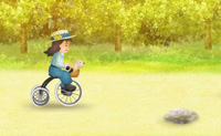 Dit leuke spel kun je zowel alleen als met zijn twee�n spelen. Kies eerst met welk personage je wilt spelen: Samantha of Kit. Probeer om zo snel je kunt bij de finish aan te komen, maar ontwijk alle obstakels op je weg. Deze zorgen namelijk voor vertraging en kosten je bovendien energiekralen. Probeer om onderweg alle schildpadden te pakken: iedere schildpad is een seconde extra tijd waard. Wanneer je met twee spelers speelt, zijn er geen schildpadden om op te rapen maar is het natuurlijk extra spannend omdat je moet strijden om de eerste plaats!