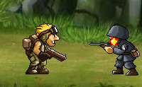 Mooie remake van de oude metal slug. Je loopt in een oorlogsgebied, waar je jezelf moet verdedigen. 
