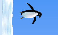 Probeer om de pinguin zo hoog mogelijk te brengen!